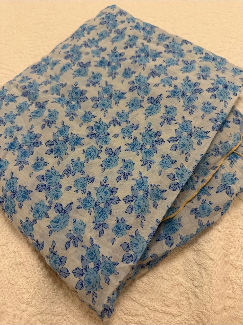 acacia swimwear Blue Floral Cotton Pareo